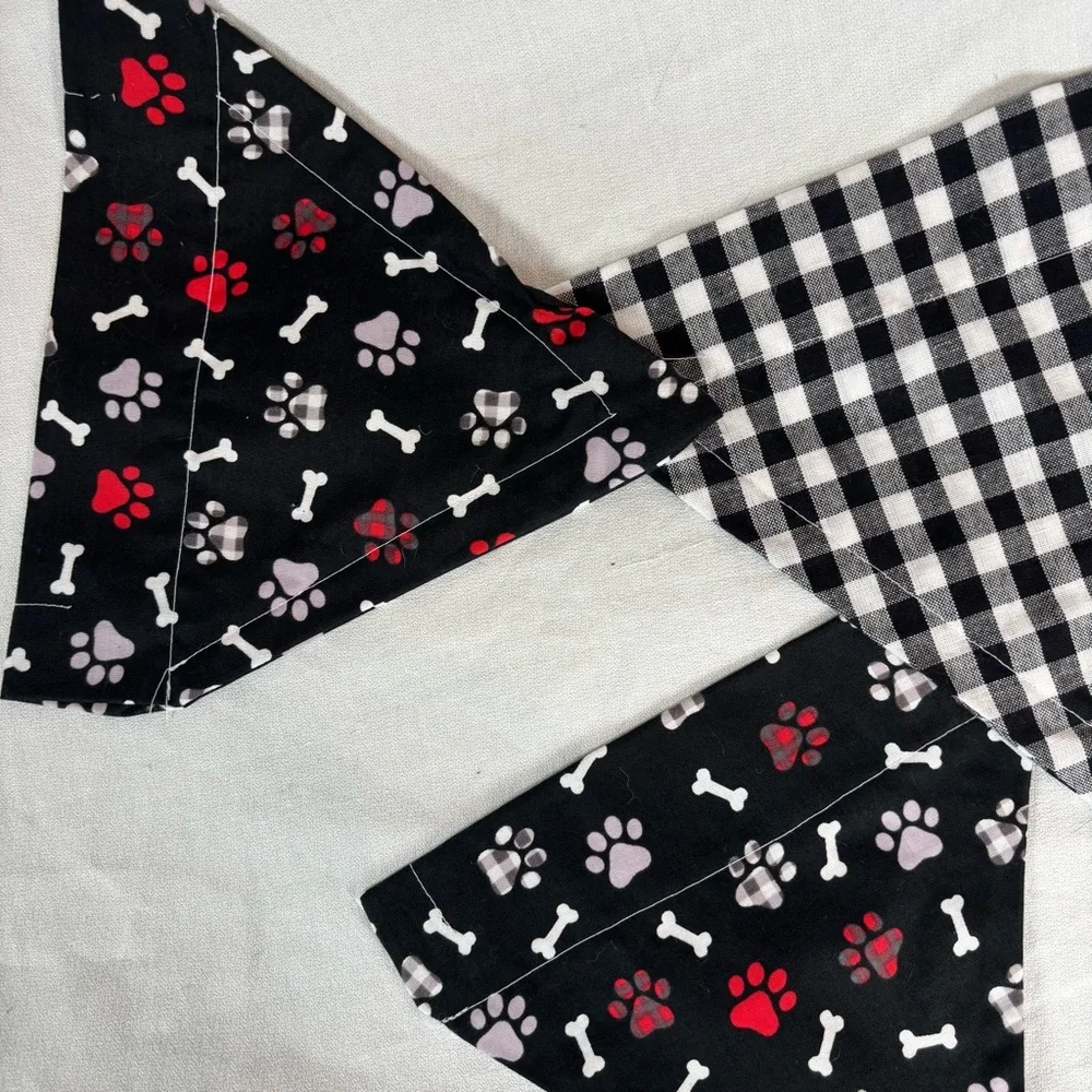 Handmade Christmas Dog Collar Bandanas‎ Set of 3 – Size Small 8